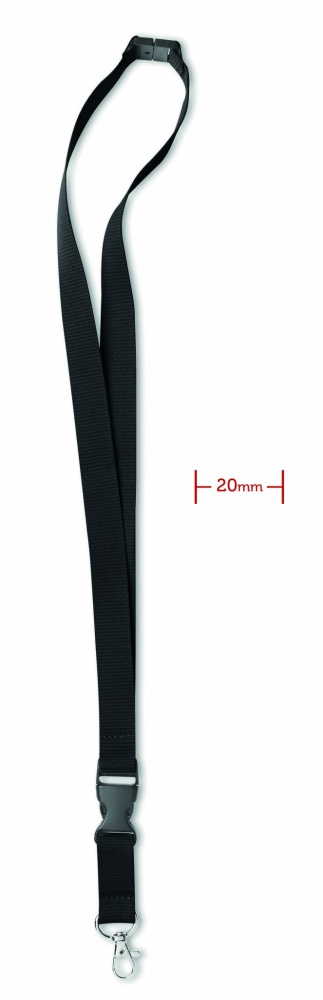 Logotrade promotional items photo of: Lanyard hook and buckle 20 mm