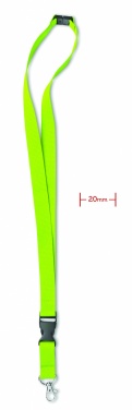 Logo trade promotional merchandise image of: Lanyard hook and buckle 20 mm