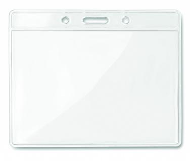 Logo trade advertising products picture of: Transparent badge 10cmx8cm