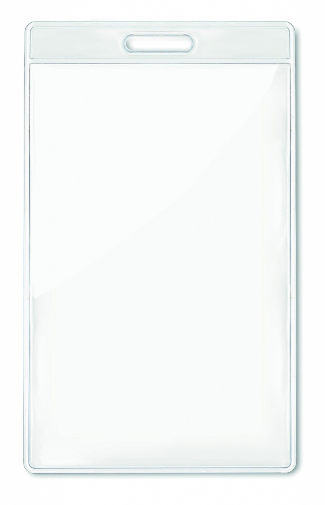 Logo trade promotional merchandise picture of: Transparent badge 7.5cmx12.5cm