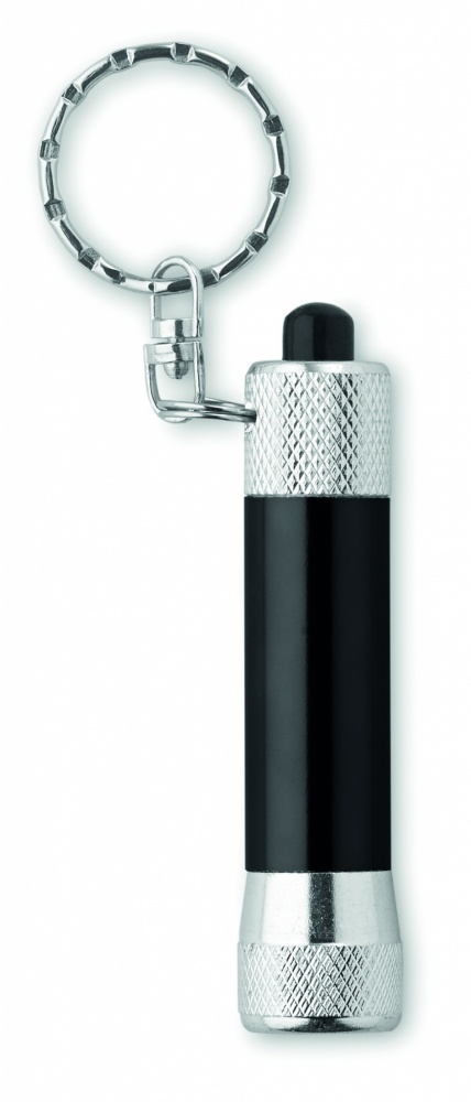 Logo trade corporate gifts picture of: Aluminium torch with key ring