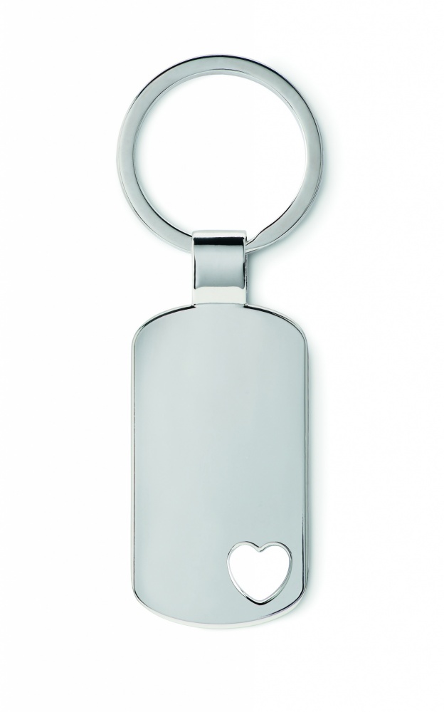 Logo trade business gifts image of: Key ring with heart detail Jūrmala