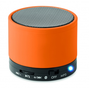 Logo trade corporate gift photo of: Round wireless speaker