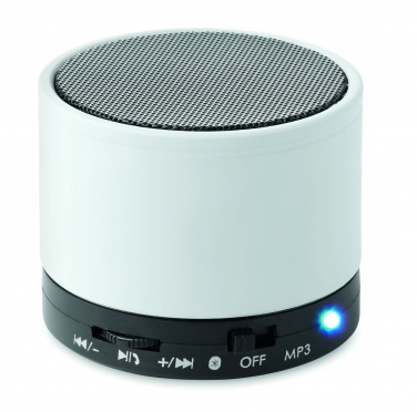 Logo trade advertising products picture of: Round wireless speaker