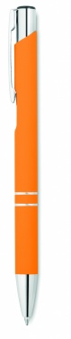 Logo trade promotional merchandise image of: Ball pen in rubberised finish