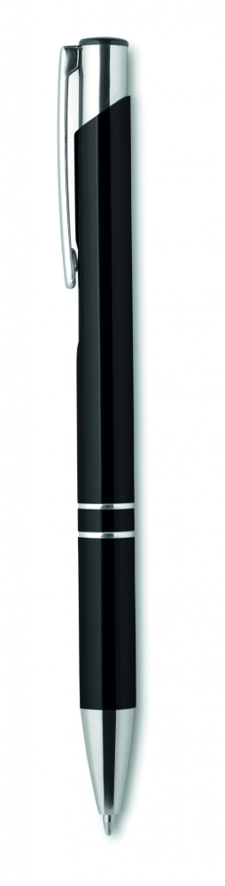 Logo trade corporate gifts picture of: Push button aluminium pen BERN
