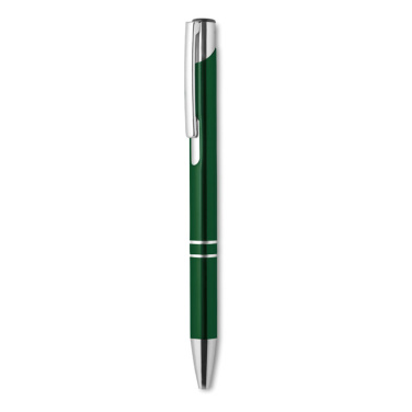 Logo trade promotional merchandise picture of: Push button aluminium pen BERN