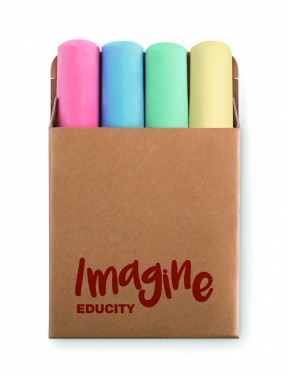 Logo trade promotional items image of: 4 chalk sticks