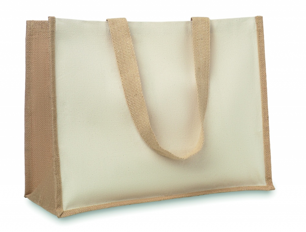 Logotrade promotional giveaway picture of: Jute and canvas shopping bag