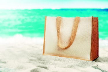 Logotrade promotional merchandise picture of: Jute and canvas shopping bag