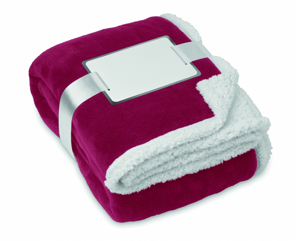 Logo trade promotional products picture of: Blanket coral fleece/ sherpa