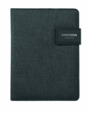Logo trade promotional items picture of: A5 folder with power bank