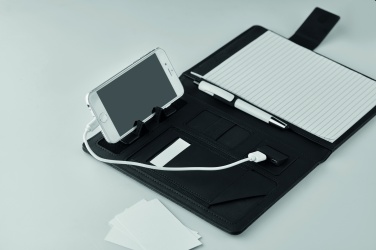 Logotrade promotional item image of: A5 folder with power bank