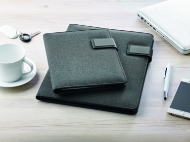 Logo trade promotional giveaway photo of: A4 folder with power bank