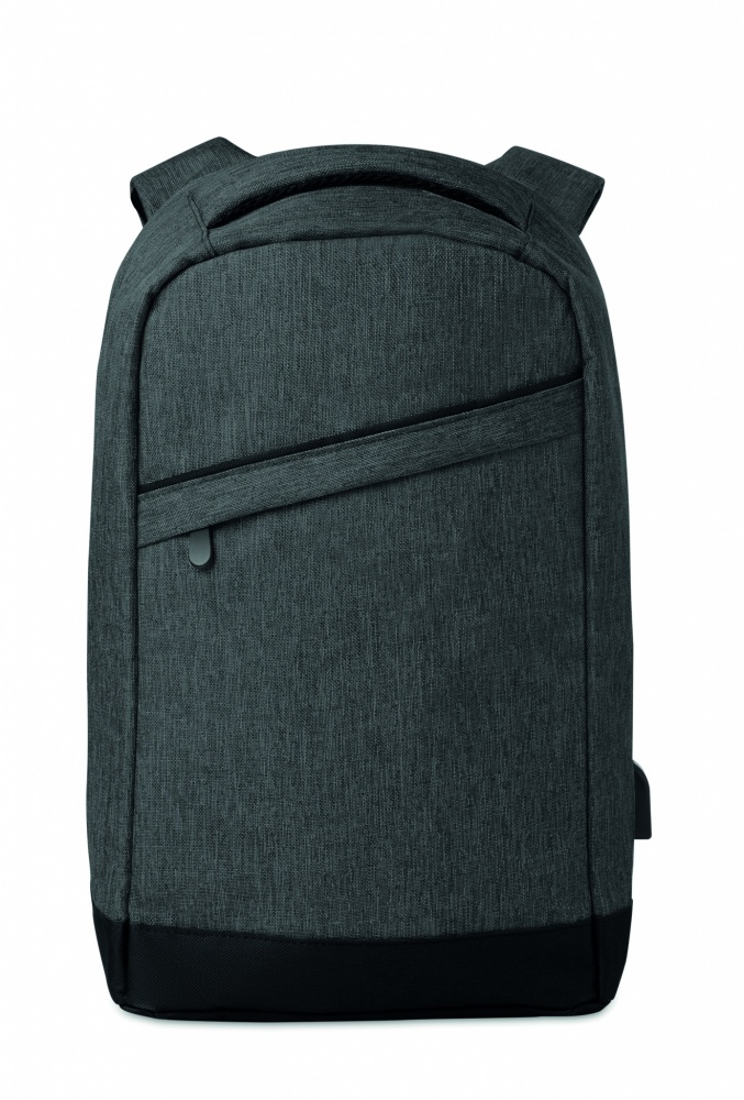Logotrade corporate gift image of: 2 tone backpack incl USB plug