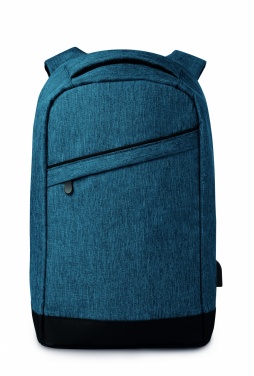 Logo trade promotional merchandise image of: 2 tone backpack incl USB plug