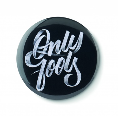 Logo trade advertising products image of: Mirror button metal