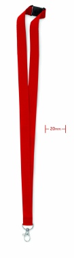 Logotrade promotional product image of: Lanyard with metal hook 20 mm