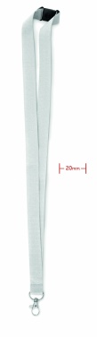 Logotrade promotional product image of: Lanyard with metal hook 20 mm