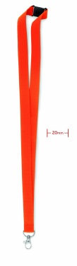 Logotrade promotional merchandise image of: Lanyard with metal hook 20 mm