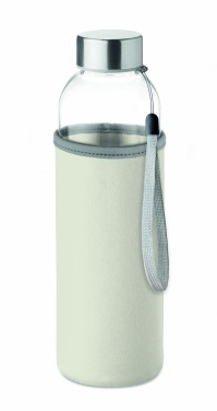 Logo trade promotional giveaways picture of: Glass bottle in pouch 500ml