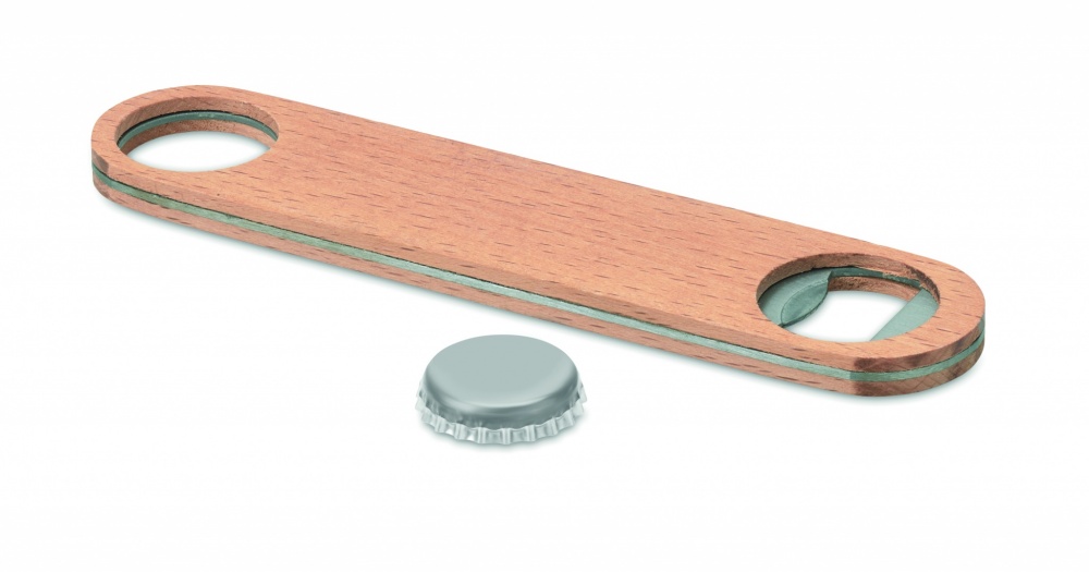 Logotrade advertising product picture of: Wooden bottle opener
