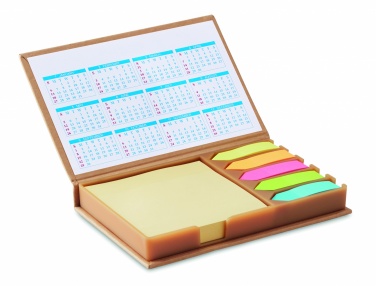 Logo trade business gifts image of: Desk memo set with calendar