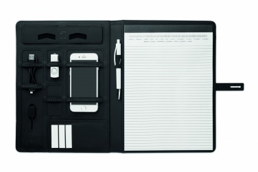 Logotrade promotional giveaway image of: A4 folder w/wireless charger5W