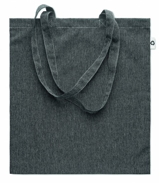 Logo trade promotional giveaways image of: Shopping bag 2 tone 140 gr
