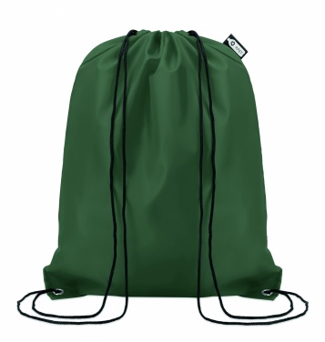 Logo trade corporate gifts image of: 190T RPET drawstring bag