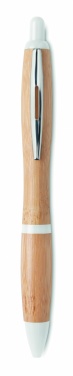 Logotrade promotional merchandise photo of: Ballpoint pen made of ABS and bamboo