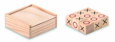 Logo trade promotional items image of: Wooden tic tac toe