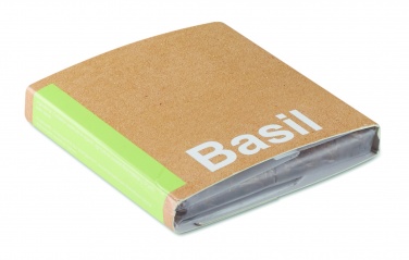 Logo trade advertising products image of: Compost with seeds "BASIL"