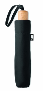 Logo trade business gifts image of: 21 inch RPET foldable umbrella