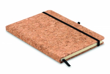 Logo trade promotional item photo of: A5 cork notebook 96 lined