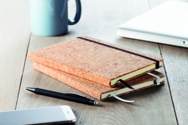 Logo trade corporate gifts picture of: A5 cork notebook 96 lined