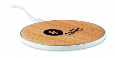 Logotrade promotional item picture of: Wireless charger round 5W TISPAD