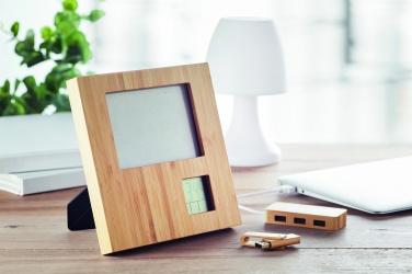 Logo trade advertising product photo of: Photo frame with weather statio