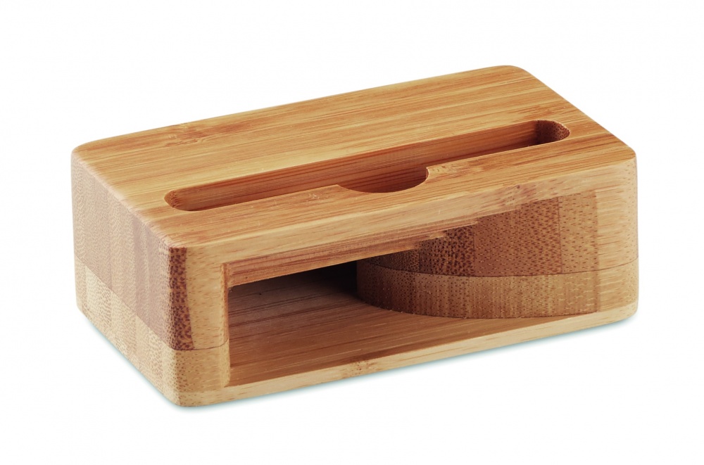 Logotrade promotional item image of: Bamboo phone stand-amplifier CARACOL