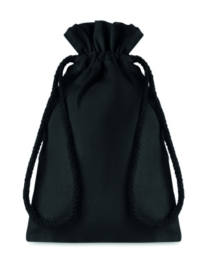 Logotrade promotional giveaway picture of: Small Cotton draw cord bag
