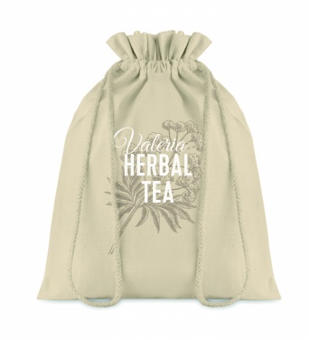 Logo trade advertising product photo of: Medium Cotton draw cord bag