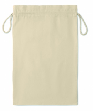 Logotrade promotional merchandise photo of: Large Cotton draw cord bag 30 x 47 cm