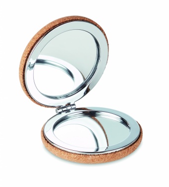 Logo trade promotional merchandise image of: Pocket mirror with cork cover