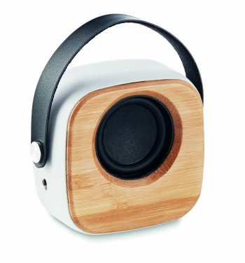 Logotrade corporate gift picture of: Speaker 3W with bamboo front side