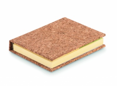Logo trade corporate gifts picture of: Cork sticky note memo pad