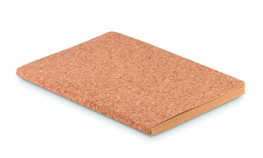 Logo trade advertising product photo of: A5 cork notebook 96 lined