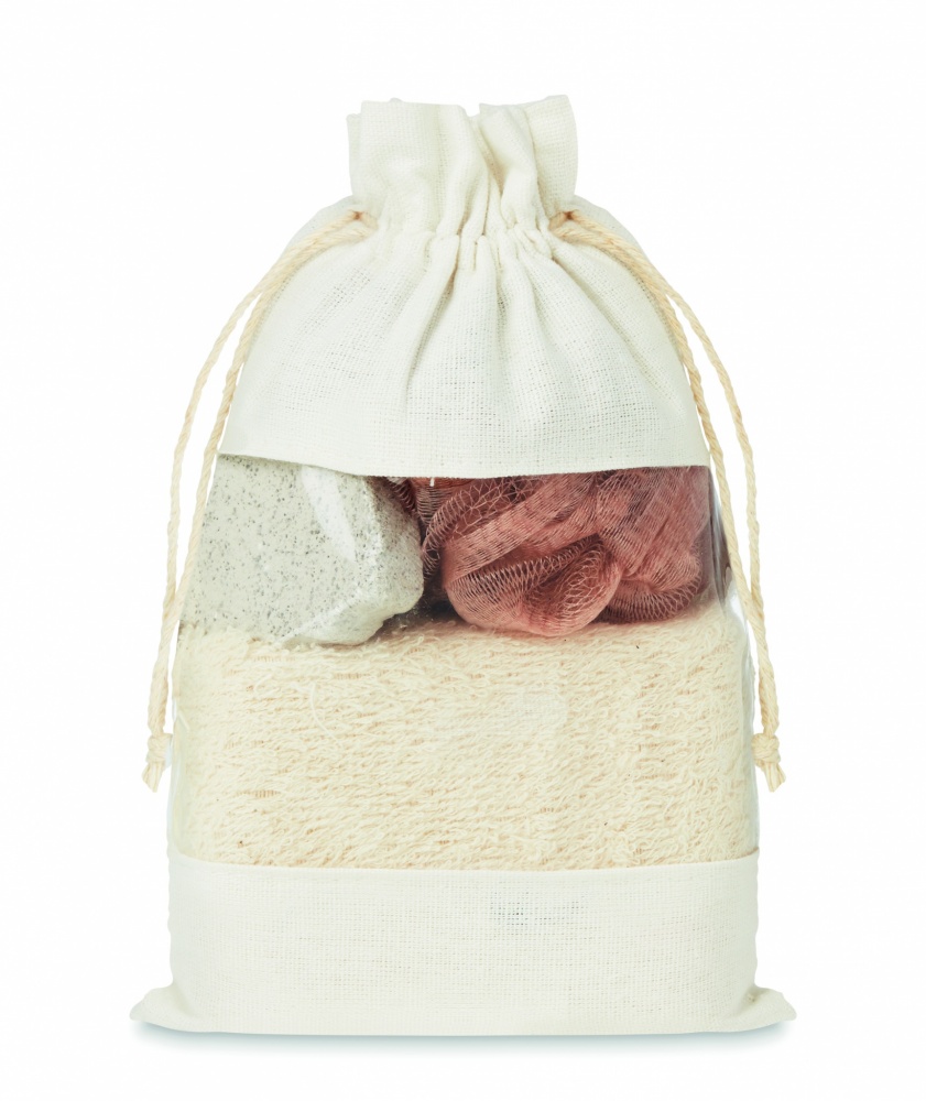 Logotrade promotional merchandise photo of: Bath set in cotton pouch