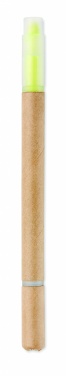 Logo trade corporate gifts picture of: 2 in 1 carton pen highlighter