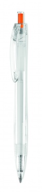 Logo trade promotional products image of: RPET push ball pen