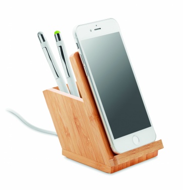 Logotrade promotional item image of: Wireless charger pen holder 5W BAICOI